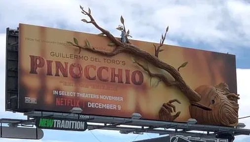 3D Pinocchio Billboard