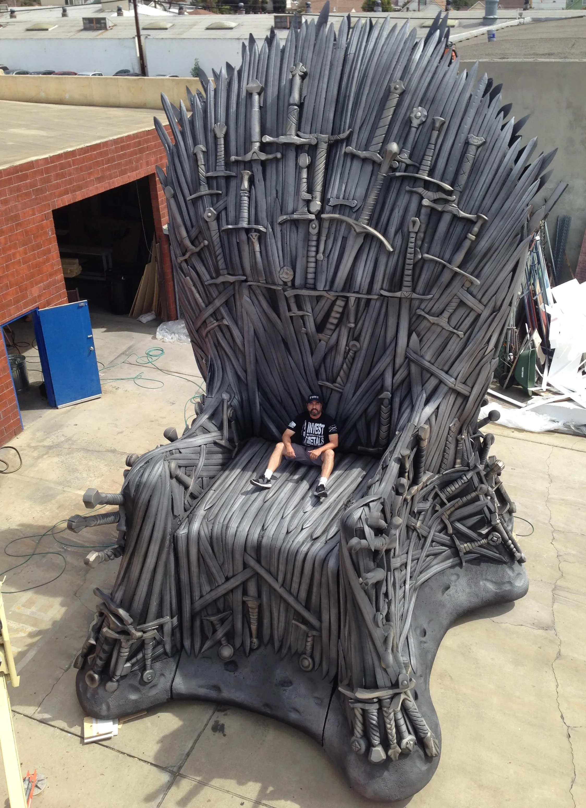 30ft tall Iron Throne